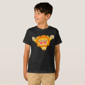 T-shirt Double Trouble mignon dessin animé lion enfants t- (Devant entier)