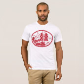 T-shirt Doubles canards d'arbre de bonheur (Devant entier)