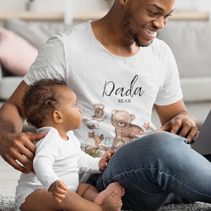 T-shirt Douce Baby shower d'animal de la forêt Ours Dada