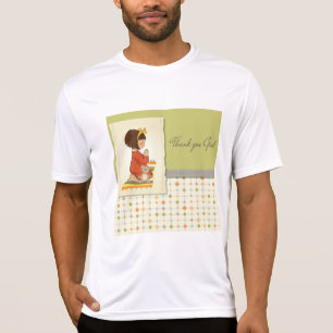 T-shirt Douce Fille Priante Merci Dieu
