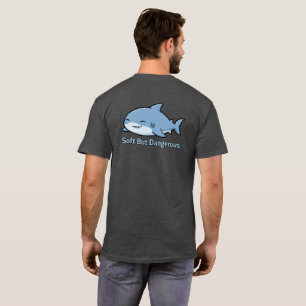 T-shirt Douce Mais Dangereuse   Requin Rond Endormi Mignon