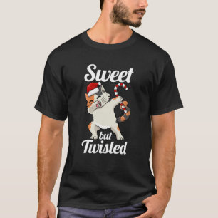 T-shirt Douce mais tordu Sucre de canne drôle sueur de Noë