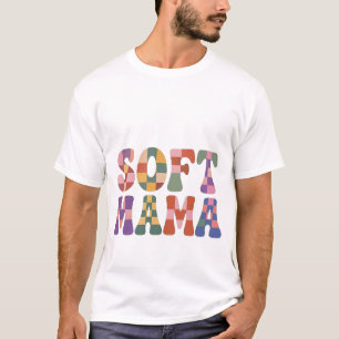 T-shirt Douce Maman Patchwork Coloré Chemisier Maman Cut