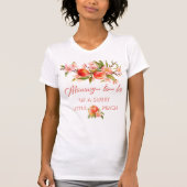 T-shirt Douce petite maman pêche (Devant)