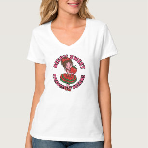 T-shirt Douce rêves de fraises sucrées petite fille mignon