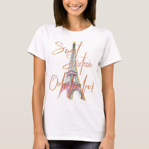 T-shirt Douce Seize Paris Tour Eiffel Oh La La