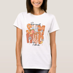 T-shirt Douces Vibrations d'Été Coquette Pêche Arc Bow Vac