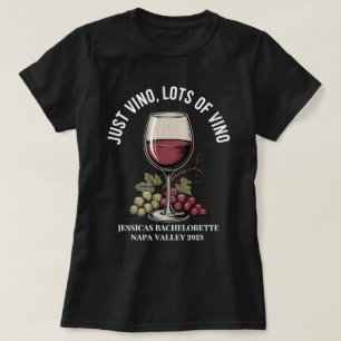 T-shirt Douceur Personnalisée Juste Vino Napa Demoiselle d