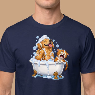 T-shirt Douche de chien et de chat drôle