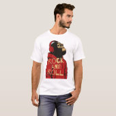 T-shirt Doudoune Gorilla Rock And Roll (Devant entier)