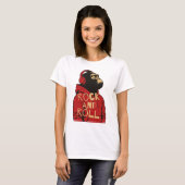 T-shirt Doudoune Gorilla Rock And Roll (Devant entier)