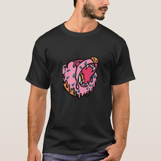 T-shirt Dough Bear Donuts JSTU Funny T Shirt (Devant)