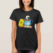 T-shirt Doughnut and a Coffee Hand Drawn (Devant)