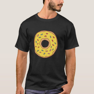 T-shirt Doughnut avec Motif de givrage jaune pour hommes f