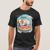 T-shirt Doughnut Chien Dreg Donut mignonne Chien cadeau re (Devant)