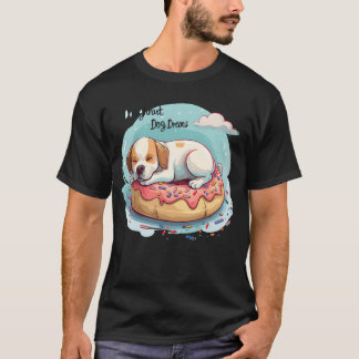 T-shirt Doughnut Chien Dreg Donut mignonne Chien cadeau re