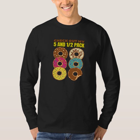 T-shirt Doughnut Découvrez Mon Pack 5 Et 12 Doughnut Eati (Devant)