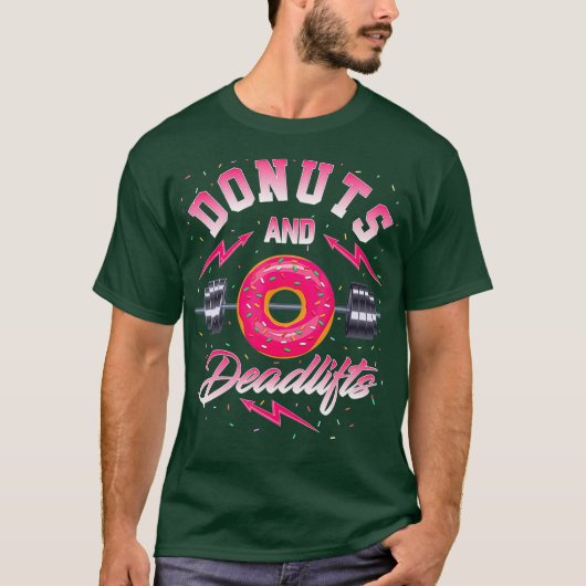 T-shirt Doughnut et démonte Gym Vêtements (Devant)