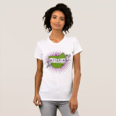 T-shirt douille couverte par b&w (Devant entier)