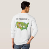 T-shirt Douille de bandeau de visite d'été d'OCs longue (Dos entier)