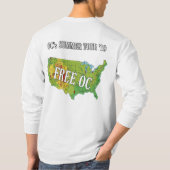 T-shirt Douille de bandeau de visite d'été d'OCs longue (Dos)