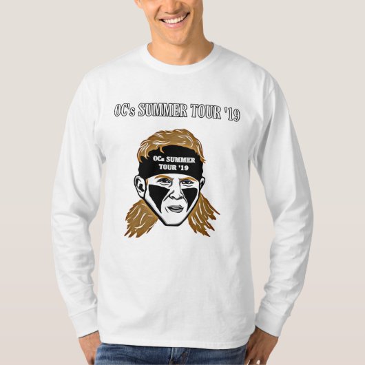 T-shirt Douille de bandeau de visite d'été d'OCs longue (Devant)