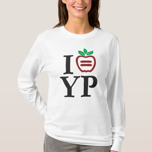 T-shirt Douille de dames de logo de NYULYP longue (Devant)