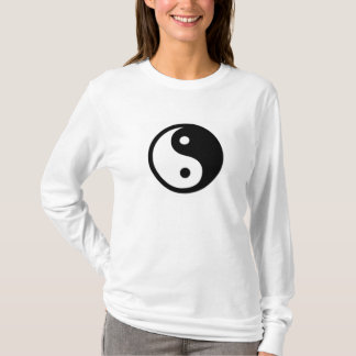 T-shirt Douille de dames de Yin Yang longue