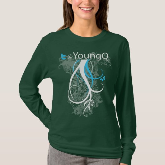 T-shirt Douille de dames de YoungQ longue (Devant)