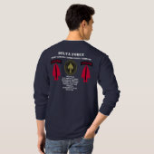T-shirt Douille de force de delta longue (Dos entier)