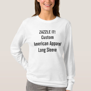 T-shirt Douille de l'habillement américain des femmes
