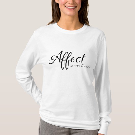 T-shirt Douille de maman d'affect longue (Devant)