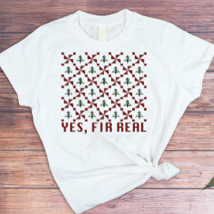 T-shirt Douille de Noël moche Quilt amusant Pun