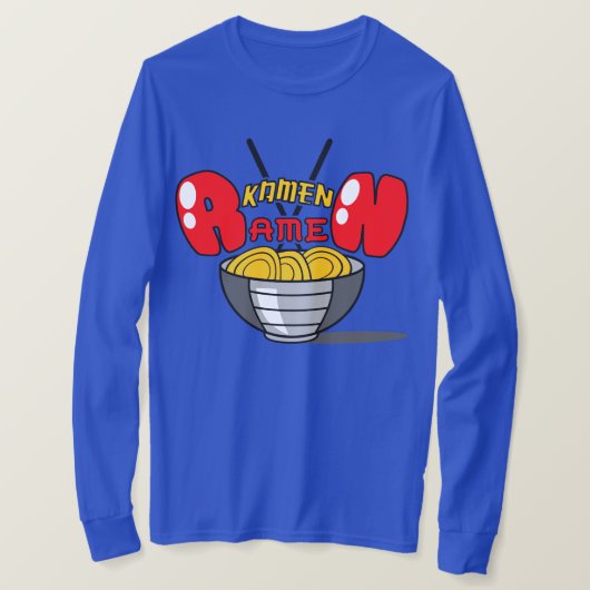T-shirt Douille de Ramen de Kamen longue (Design devant)