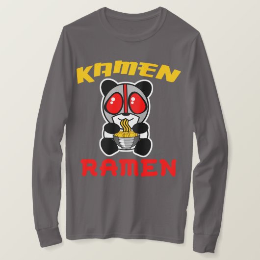 T-shirt Douille de Ramen de Kamen longue (Design devant)