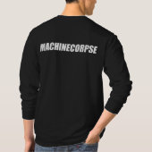 T-SHIRT DOUILLE DE S D'HOMMES DE MACHINECORPSE ' LONGUE (Dos)