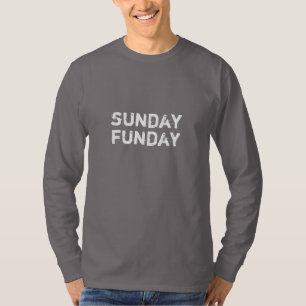 T-shirt Douille d'équipage de dimanche Funday longue