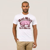 T-shirt Douille des femmes de Mitch de viande la longue (Devant entier)