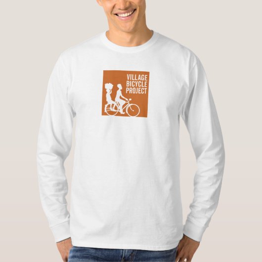 T-shirt Douille des hommes de logo la longue (Devant)