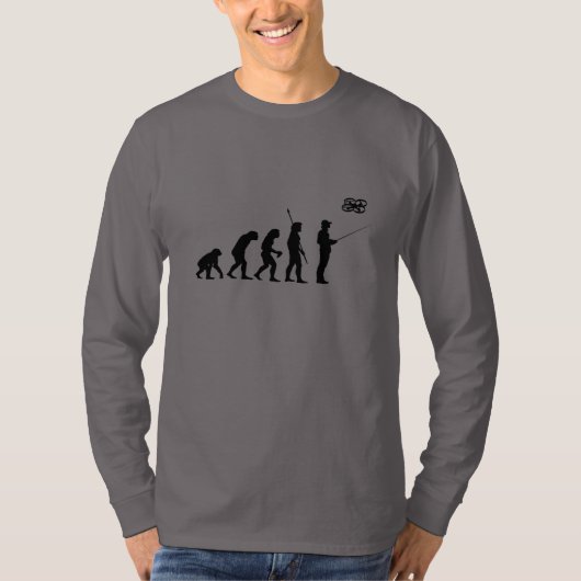 T-shirt Douille d'évolution de bourdon longue (Devant)