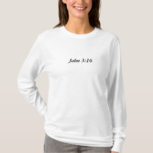T-shirt Douille T de dames de 3h16 de John longue
