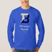 T-shirt Douille T de peloton de la distance des hommes (Devant)