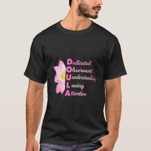T-shirt Doula Acronyme Love Midwoman Grossesse Entraînemen