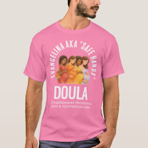 T-shirt Doula mains sûres personnalisée amusante