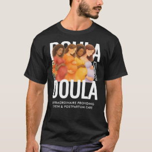 T-shirt Doula personnalisée à l'aquarelle