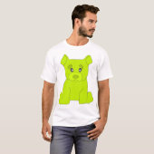 T-shirt d'ours de vert de Fluo (Devant entier)