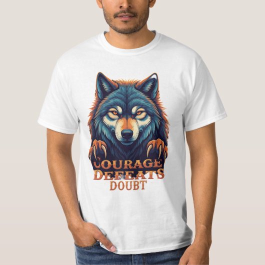 T-shirt Doute sur les défauts de courage (Devant)