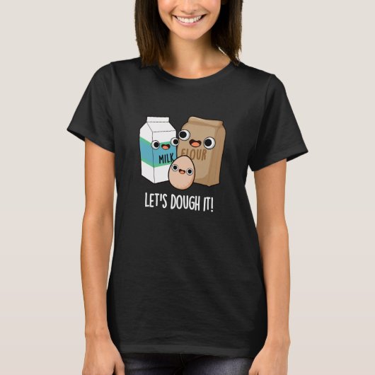 T-shirt Doutons-le Douteux Baking Pun Dark BG (Devant)