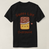T-shirt Doux comme Doodle Chocolat (Design devant)