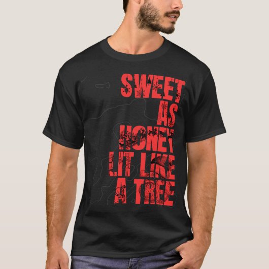 T-shirt Doux comme du miel, Lit comme un arbre (Devant)